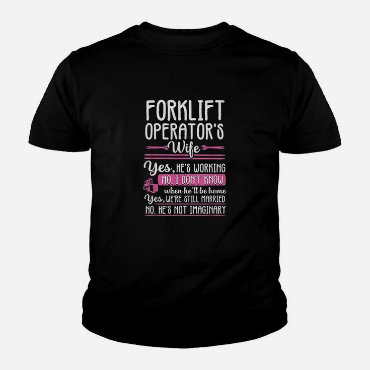 Forklift Operator Truck Driver Wife Funny Gift Women Youth T-shirt