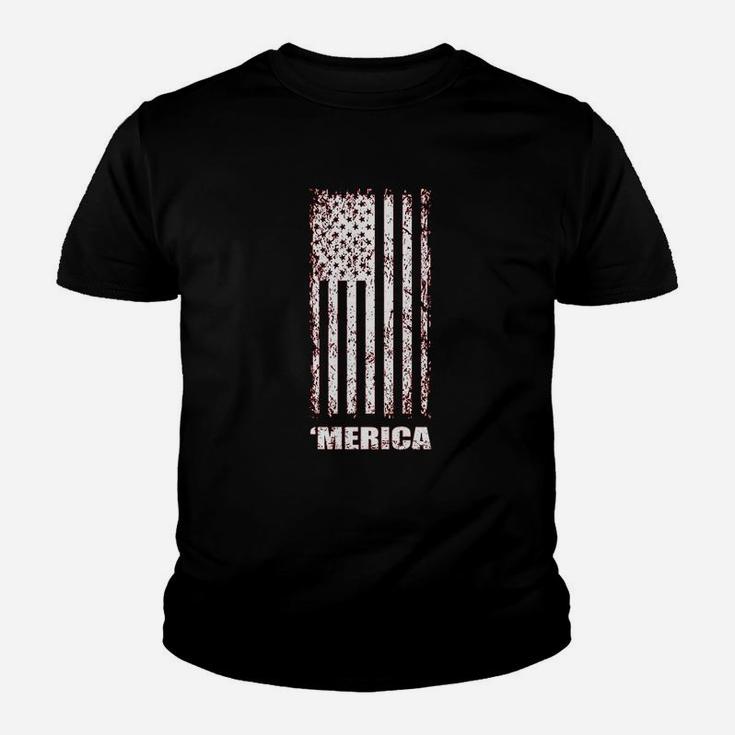 Fourth Of July American Flag Graphic Design Youth T-shirt