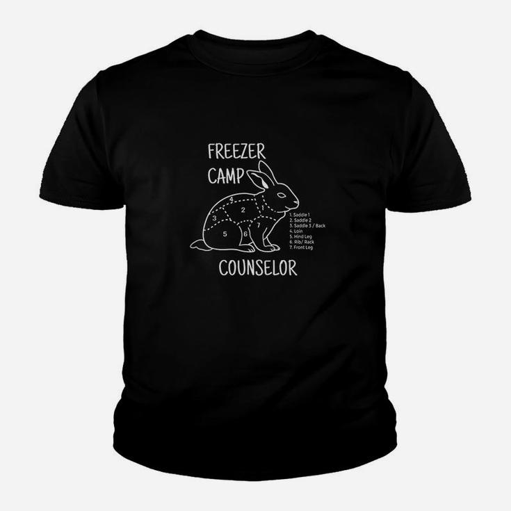 Freezer Camp Rabbit Meat Funny Homestead And Hunter Youth T-shirt