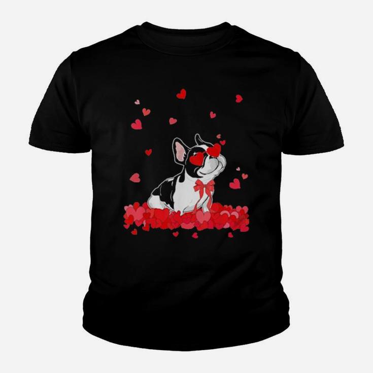 French Bulldog Valentines Day Youth T-shirt