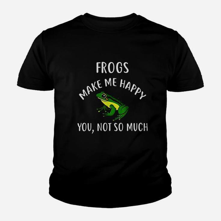 Frogs Make Me Happy Youth T-shirt