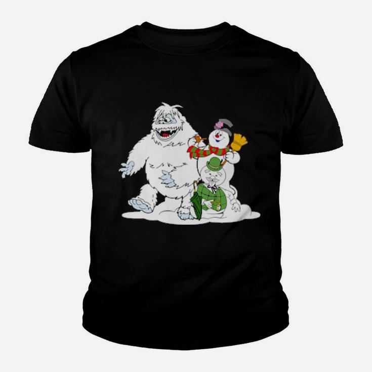 Frosty Bumble And Sam  The Snowmen Youth T-shirt