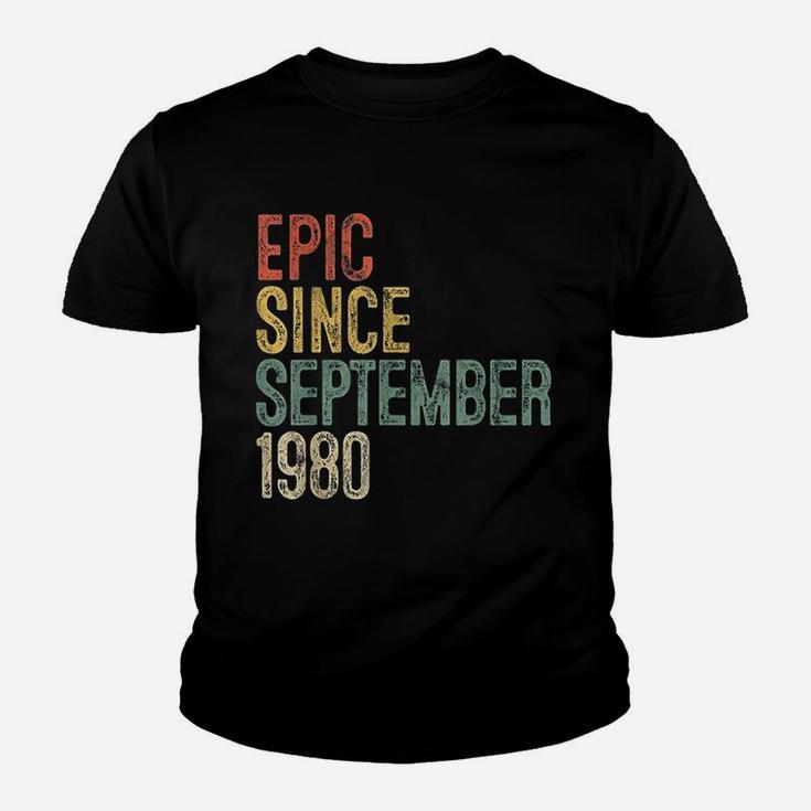 Fun Epic Since September 1980 Birthday Gift Youth T-shirt