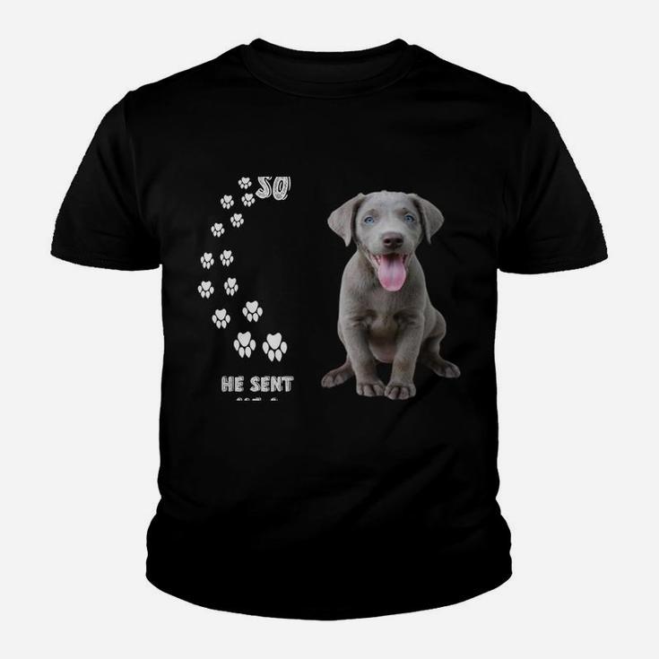 Fun Labrador Retriever Dog Mom Dad Costume, Cute Silver Lab Youth T-shirt