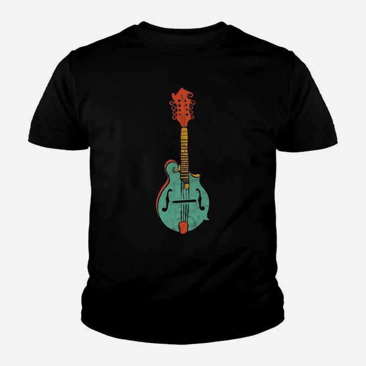 Funky Retro Mandolin Minimalist String Instrument Graphic Youth T-shirt