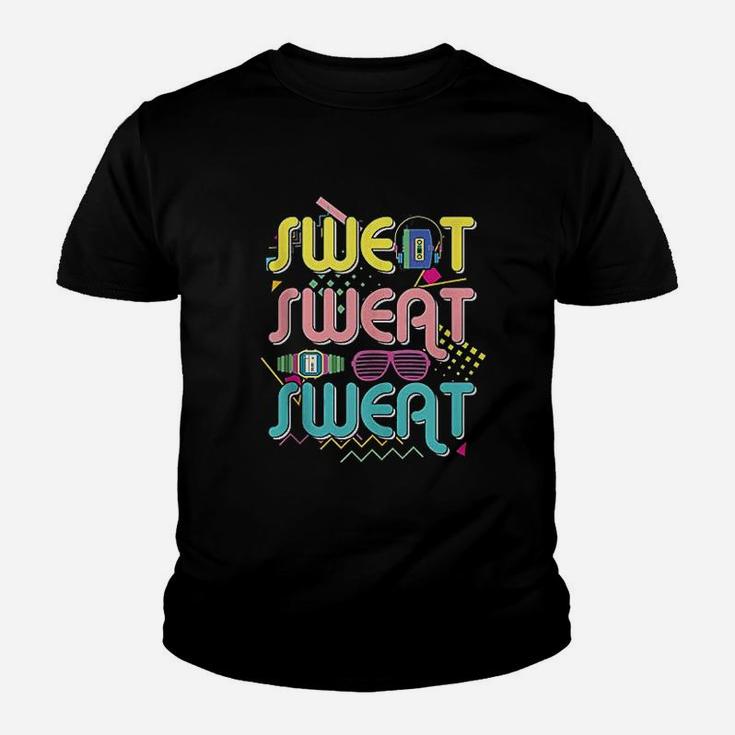 Funny 80S Workout Sweert Sweat Youth T-shirt