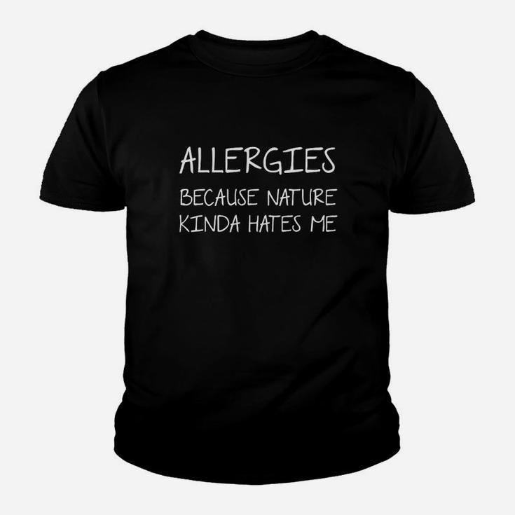 Funny Allergies Summer Seasonal Allergy Joke Youth T-shirt