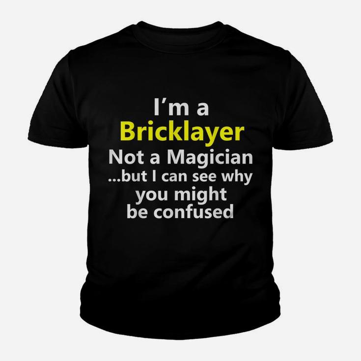 Funny Bricklayer Job Title Mason Masonry Career Gift Youth T-shirt