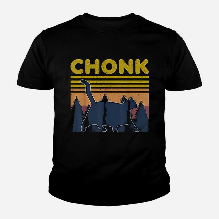 Funny Chonk Meme Cat For Chonker Pet Owner Youth T-shirt