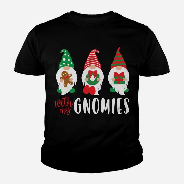 Funny Christmas Chillin With My Gnomies Cute Men Women Sweatshirt Youth T-shirt