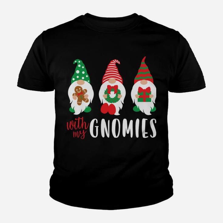 Funny Christmas Chillin With My Gnomies Cute Men Women Youth T-shirt