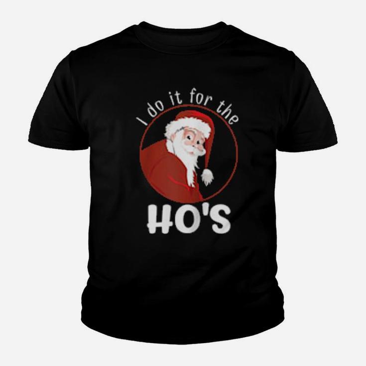 Funny Confident Santa Does It For The Ho's Youth T-shirt