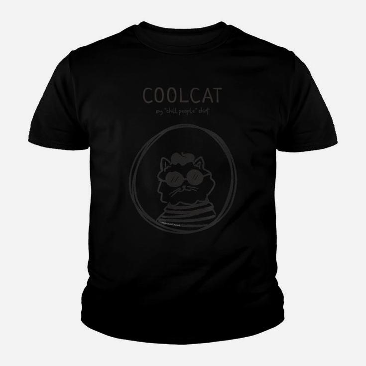 Funny Coolcat Cat Lovers Positive Message Youth T-shirt