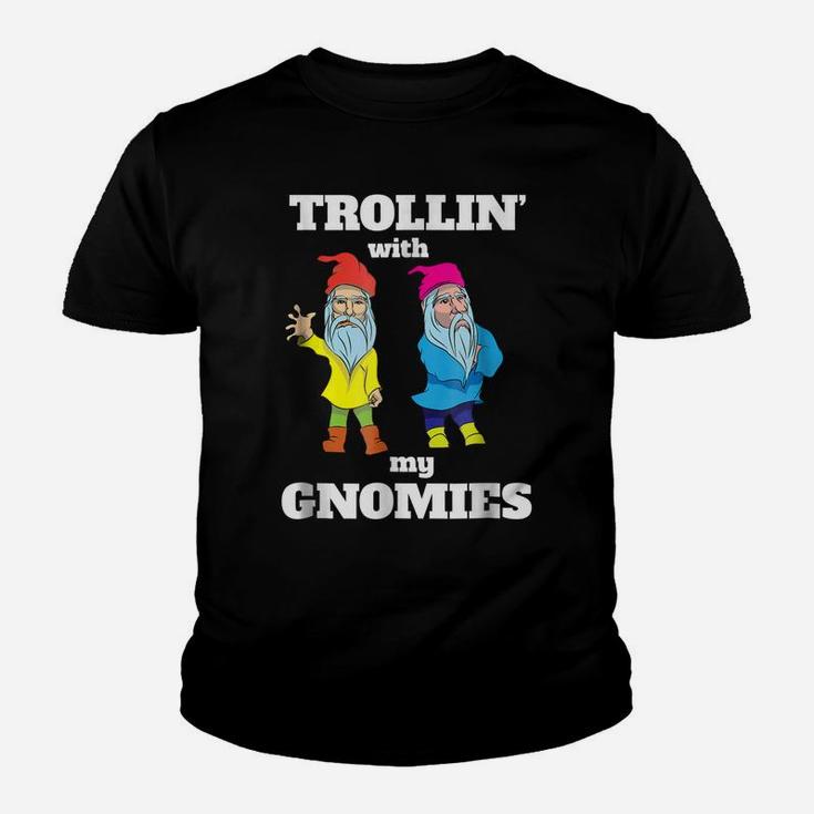 Funny Cute Gnome Trolln With My Gnomies Men Women T-Shirt Youth T-shirt