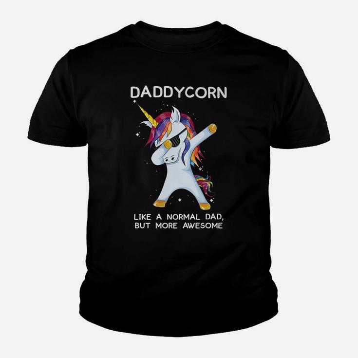 Funny Dabbing Unicorn Daddycorn Dab Unicorns Dad, Daddy Gift Youth T-shirt