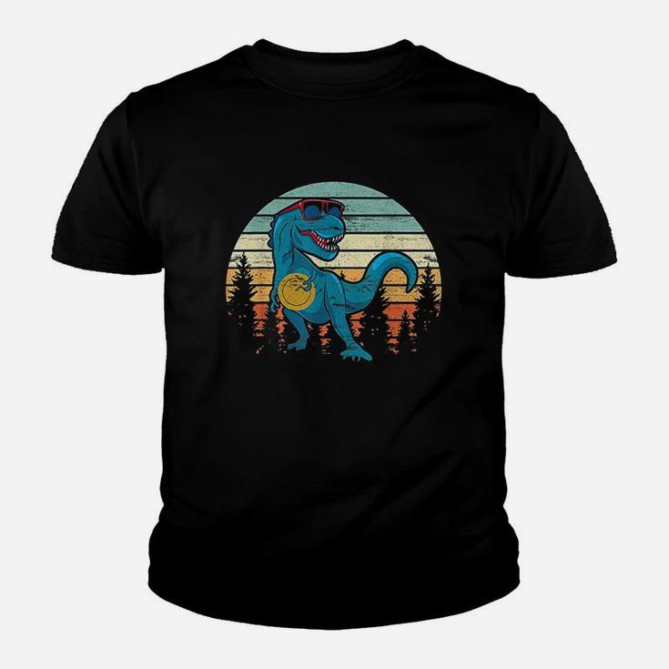 Funny Disc Golf Gift Dinosaur Disc Golf Player Father Youth T-shirt