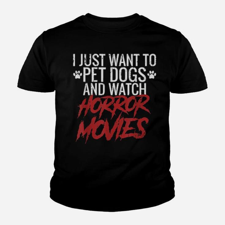Funny Distressed Retro Vintage Horror Movie Youth T-shirt