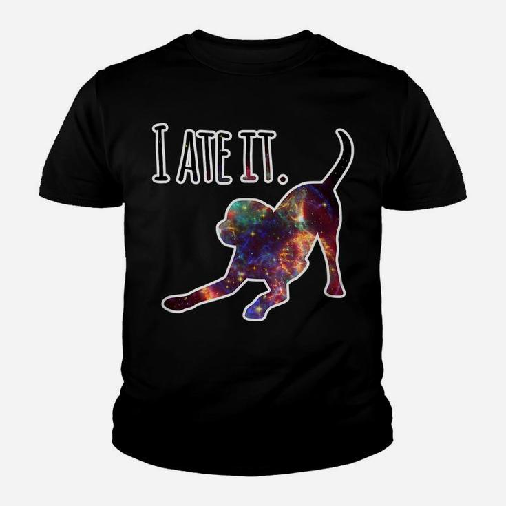 Funny Dog Tees Black Lab "I Ate It" Dog Mom And Dog Dads Youth T-shirt