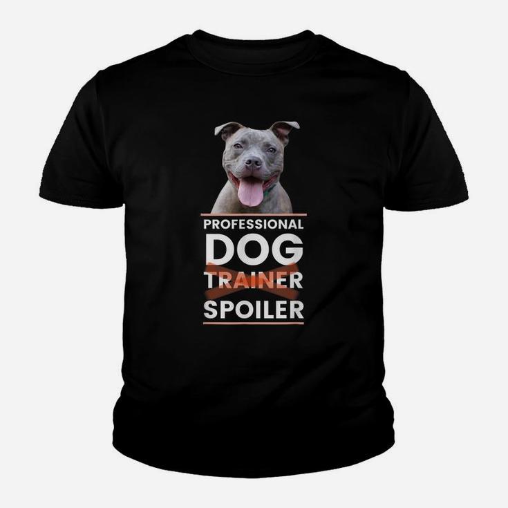 Funny Dog Trainer Pitbull Mom Dad Youth T-shirt