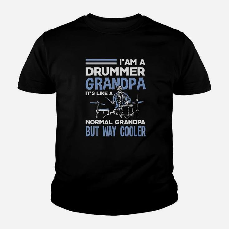 Funny Drummer Grandpa Like A Normal Grandpa Only Cooler Gift Youth T-shirt