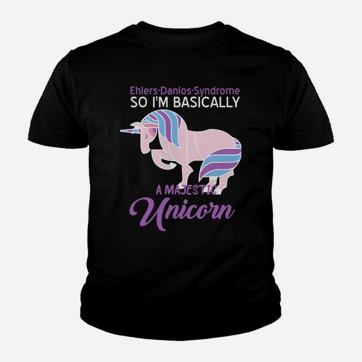 Funny Ehlers-Danlos Syndrome Awareness Unicorn Lover Humor Youth T-shirt