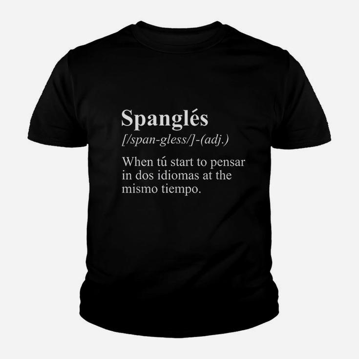 Funny English Spanish Bilingual Teacher Definition Youth T-shirt