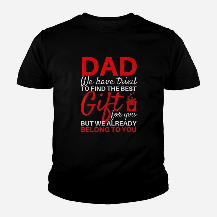 Funny Fathers Day Gift From Daughter Son Wife For Dad Youth T-shirt