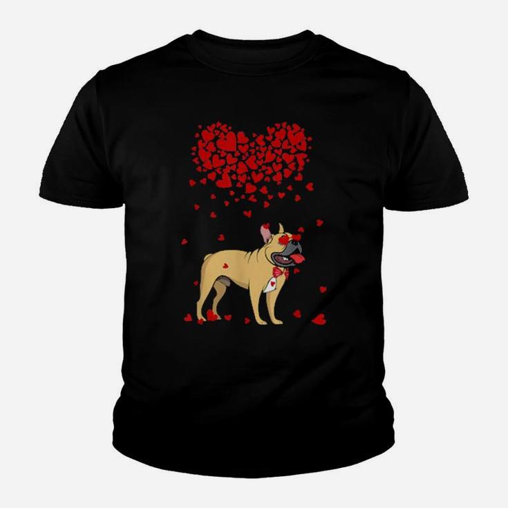 Funny French Bulldog Outfit Dog Valentine Youth T-shirt