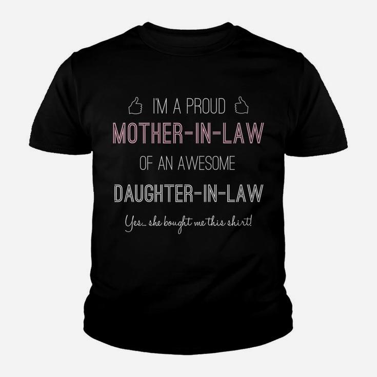 Funny Gift For Proud Mother-In-Law From Daughter-In-Law Youth T-shirt