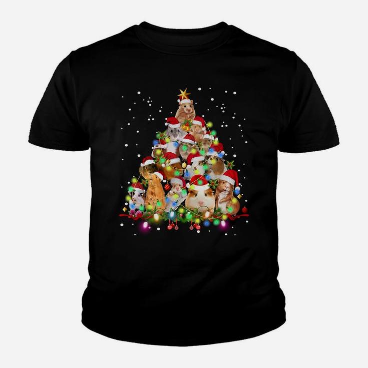 Funny Guinea Pig Christmas Tree Ornament Decor Gift Cute Sweatshirt Youth T-shirt