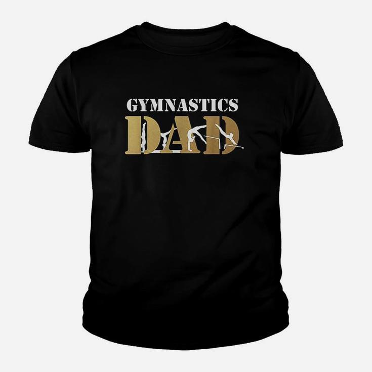Funny Gymnastics Dad  Love Daughter Gift Youth T-shirt