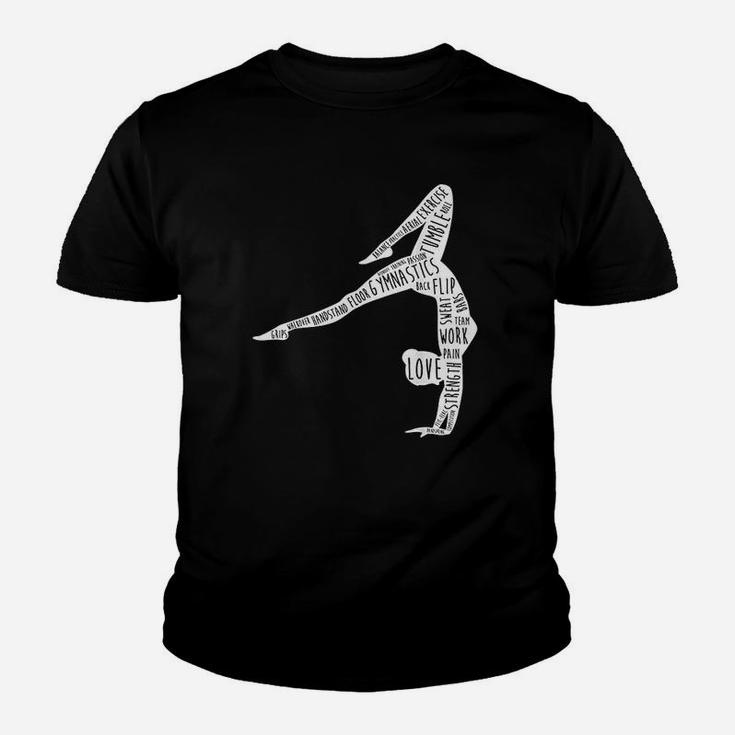 Funny Gymnastics Practice Top Gymnast Words Gift For Gymnast Youth T-shirt