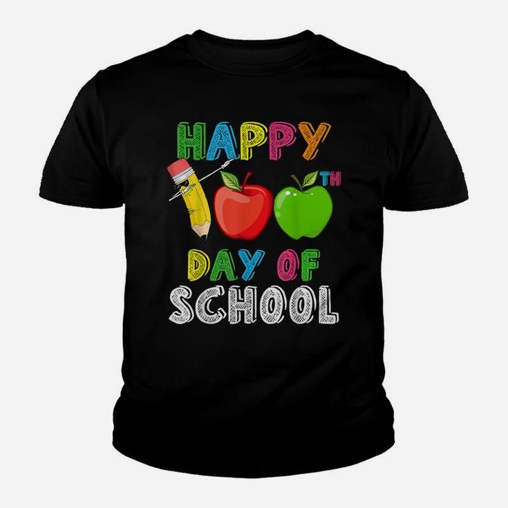 Funny Happy 100Th Day Of School For Teachers And Students Youth T-shirt
