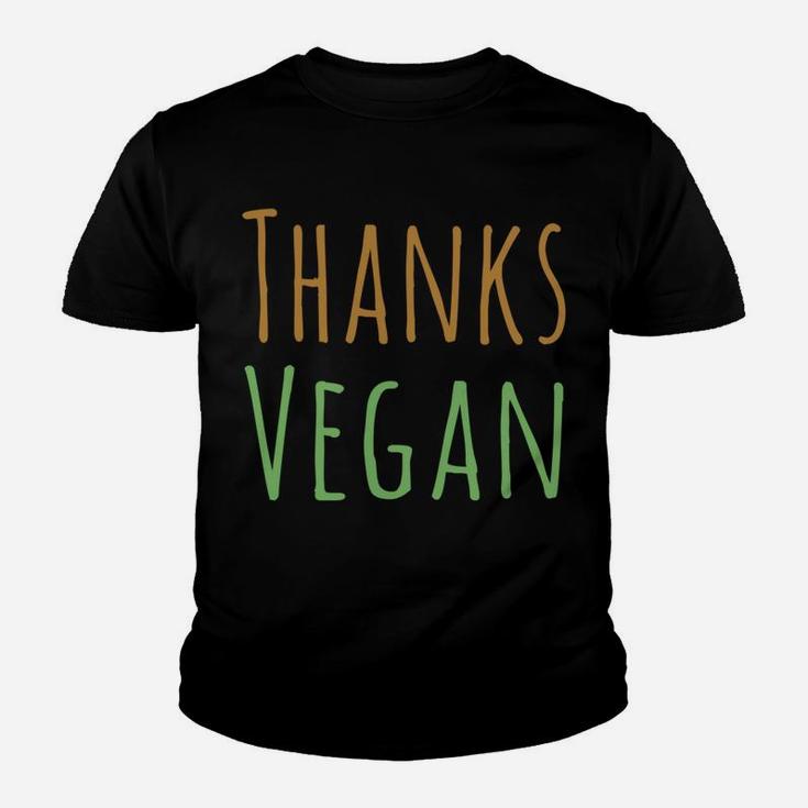 Funny Happy Thanksvegan Vegan Thanksgiving Day Gift Youth T-shirt