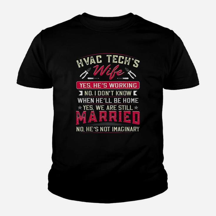 Funny Hvac Tech Wife Hvac Technicians Girlfriend Mom Gift Youth T-shirt