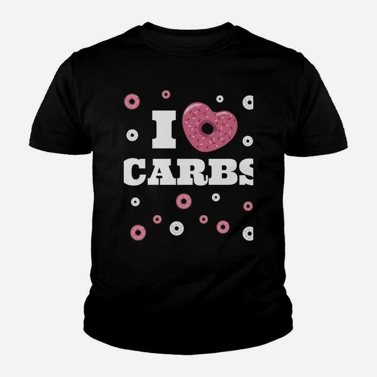 Funny I Love Carbs Youth T-shirt