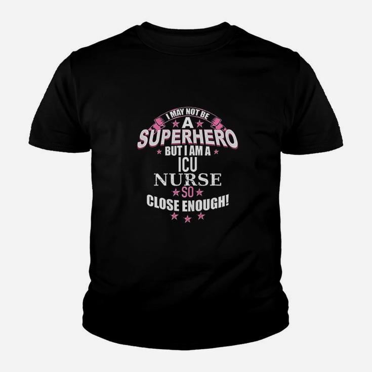 Funny Icu Nurse Superhero Gift For Nurses Youth T-shirt