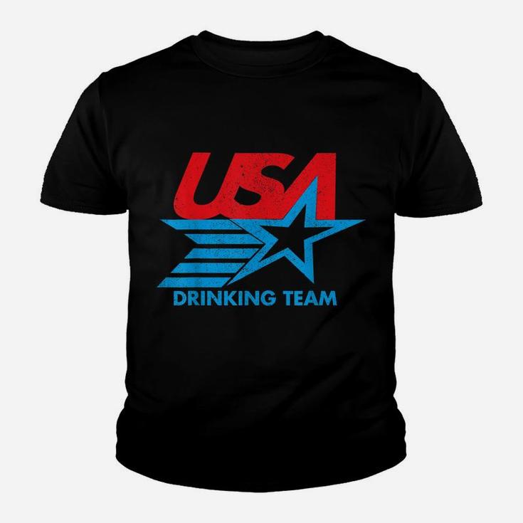 Funny Independence Day T Shirt Usa Drinking Team 4Th Of July Youth T-shirt