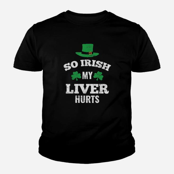 Funny Irish Shamrock Clover Drinking St Patrick Day Youth T-shirt