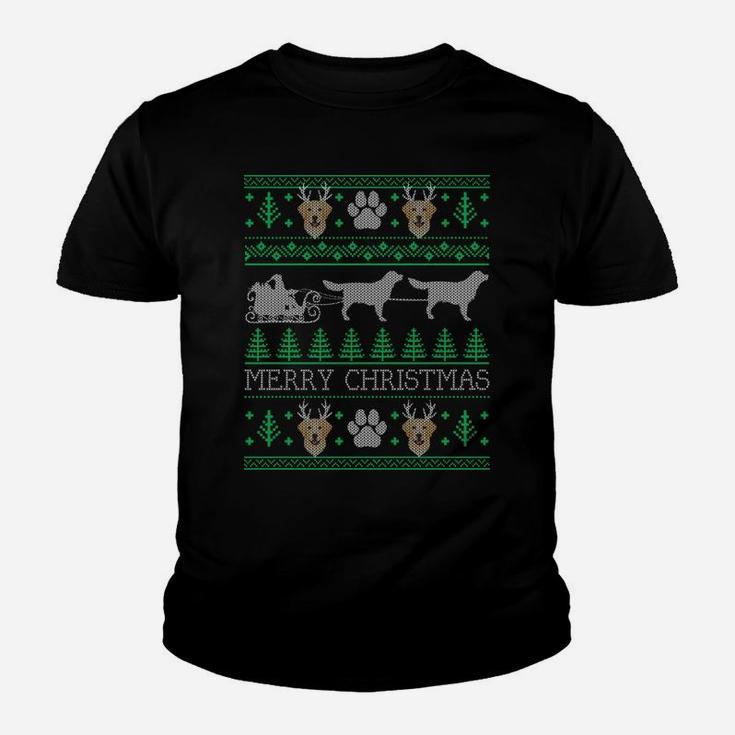 Funny Labrador Retriever Dog Lovers Ugly Christmas Xmas Sweatshirt Youth T-shirt