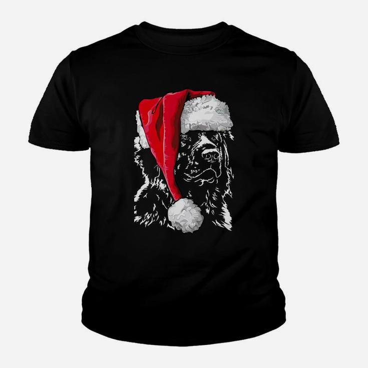 Funny Leonberger Santa Christmas Dog Mom Gift Present Dog Youth T-shirt