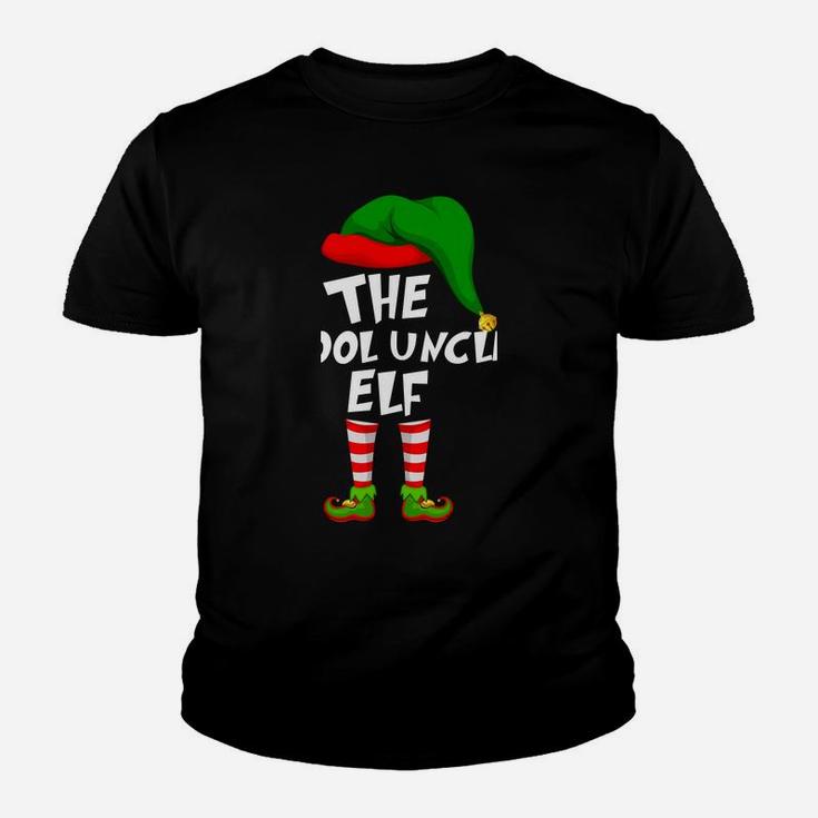 Funny Matching Family Christmas The Cool Uncle Elf Youth T-shirt