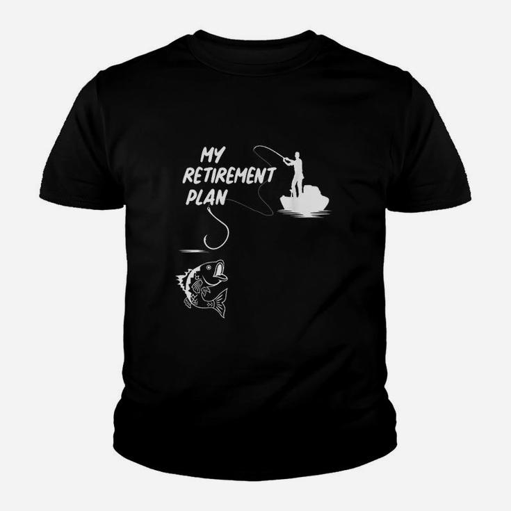 Funny My Retirement Plan Fishing Youth T-shirt