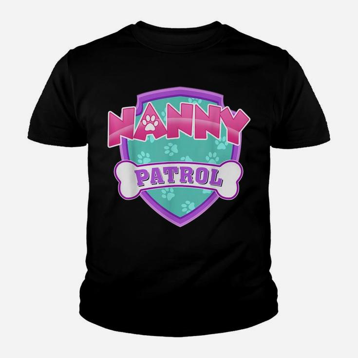 Funny Nanny Patrol - Dog Mom, Dad For Men Women Youth T-shirt