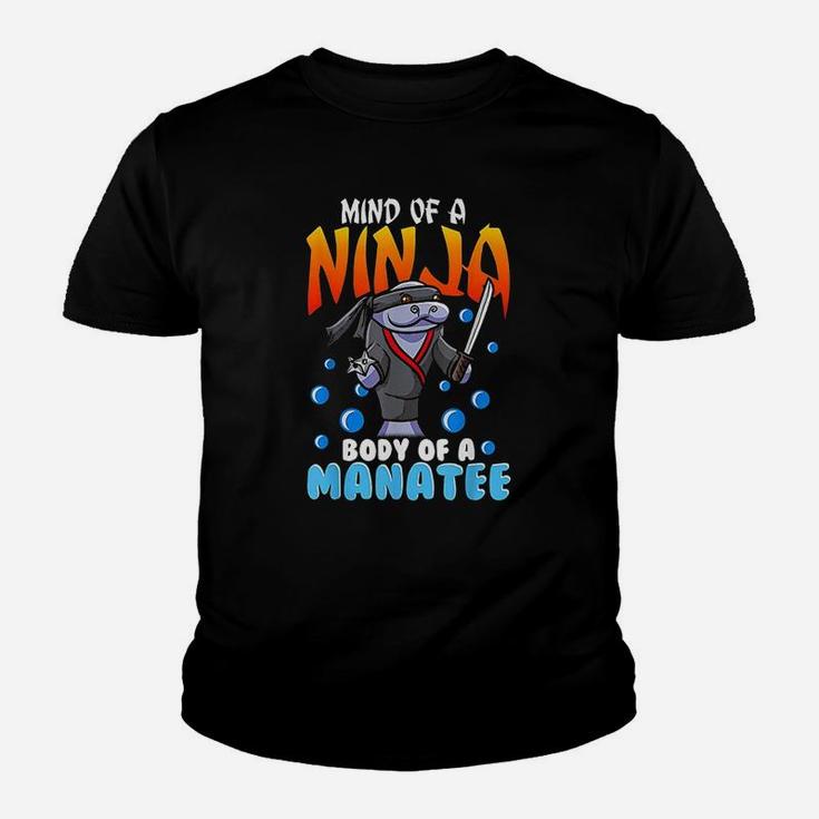 Funny Ninja Manatee Quote Joke Chubby Floaty Potatoe Gift Youth T-shirt