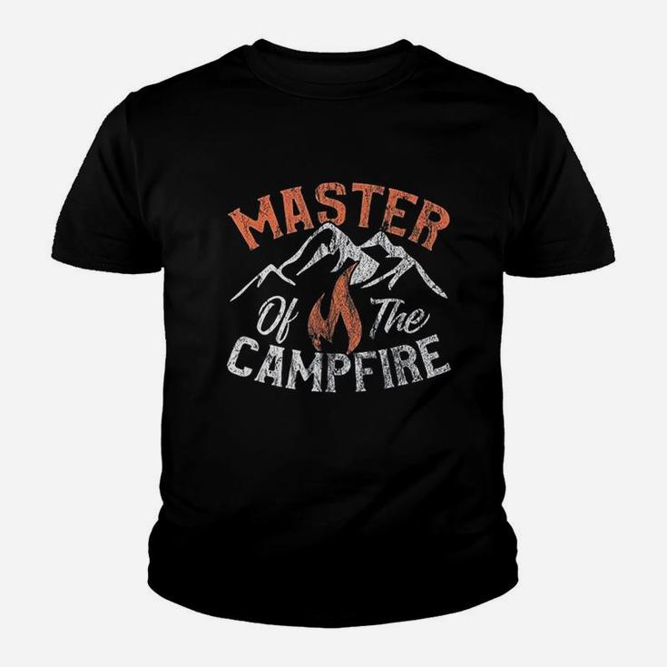 Funny Outdoor Camping Gifts Men Women Master Of Campfire Youth T-shirt