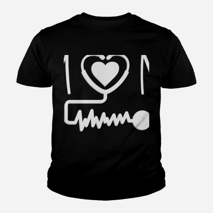 Funny Registered Nurse My Favorite Rn Calls Me Mom Heart Youth T-shirt