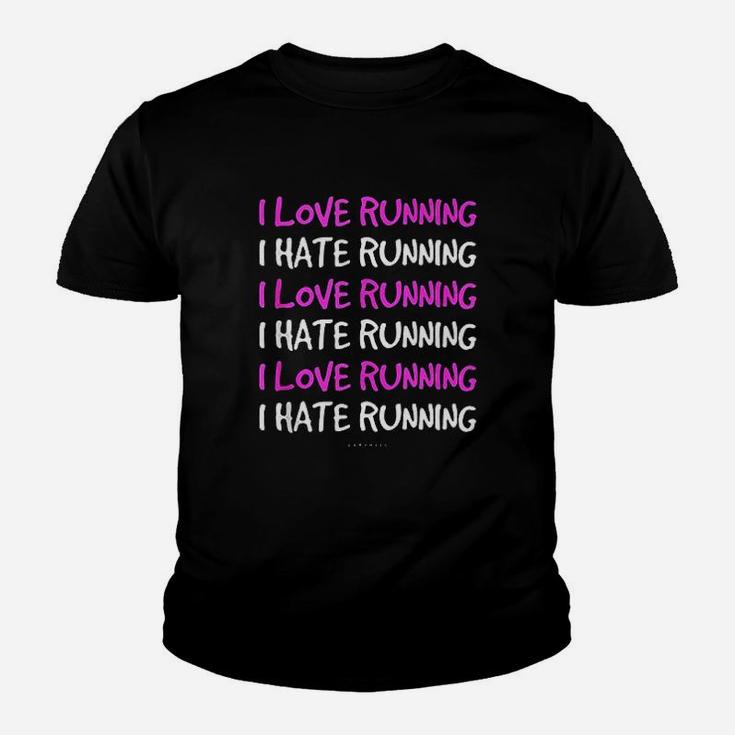 Funny Running Runner I Love I Hate Running Youth T-shirt
