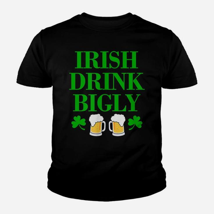 Funny Saint Patrick Day Shirt For St Patty Irish Green Text Youth T-shirt