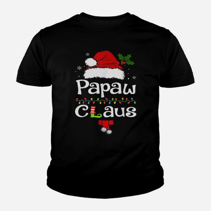 Funny Santa Papaw Claus Christmas Matching Family Youth T-shirt